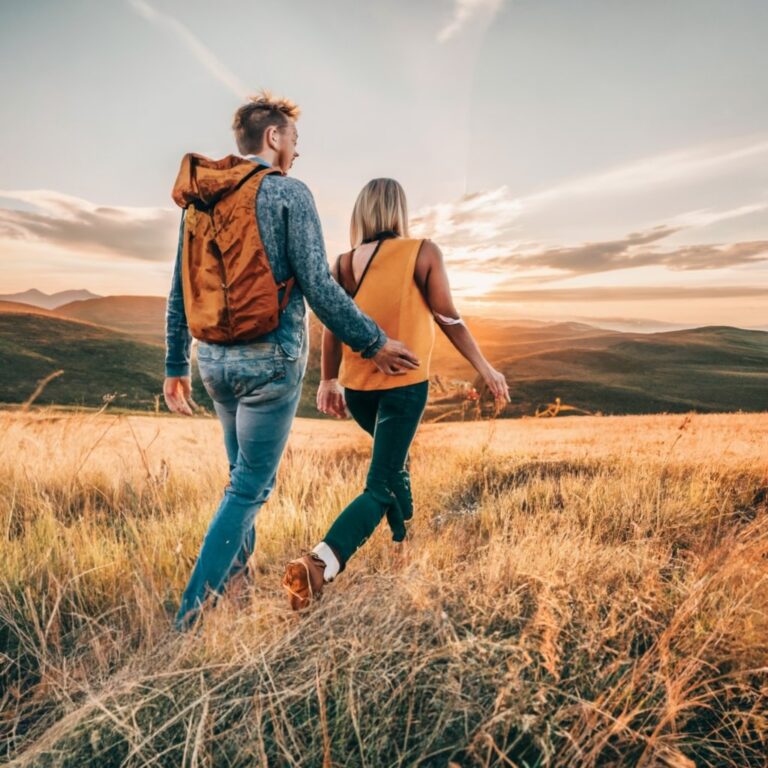 couple taking a daily walk