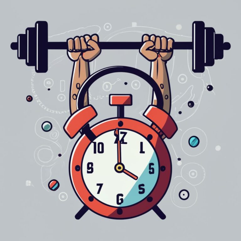 Clock lifting weight, and effective exercise